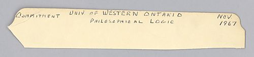 Lecture on philosophical logic at the University of Western Ontario,