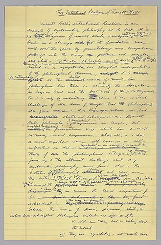 "The Intentional Realism of Everett Hall,"