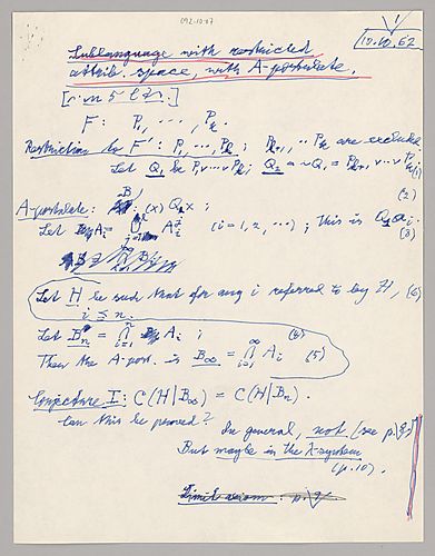 A-Postulates for Restricted Attribute Space (Items 7-11)