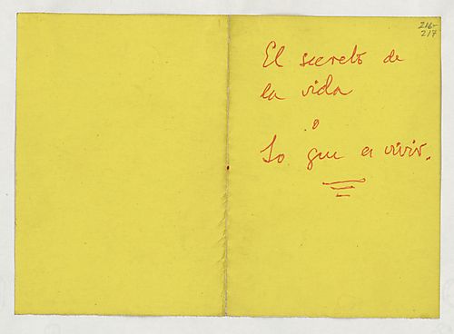 "El secreto de la vida o lo que es vivir"