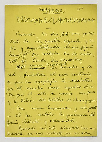"Recuerdo de Keyserling"
