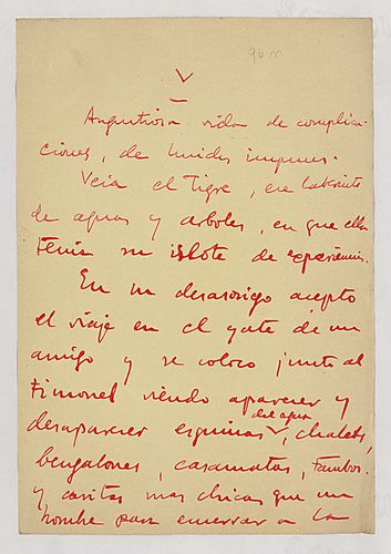 "El tigre," Manuscript Fragments