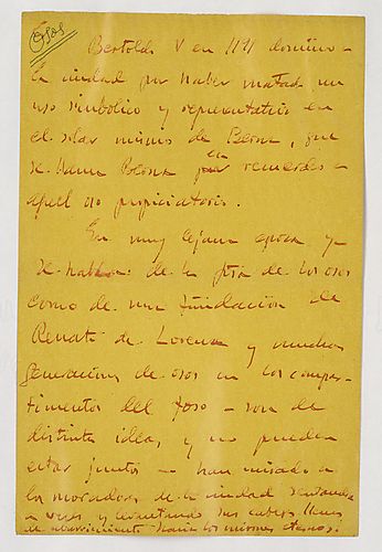 "Osos," Manuscript