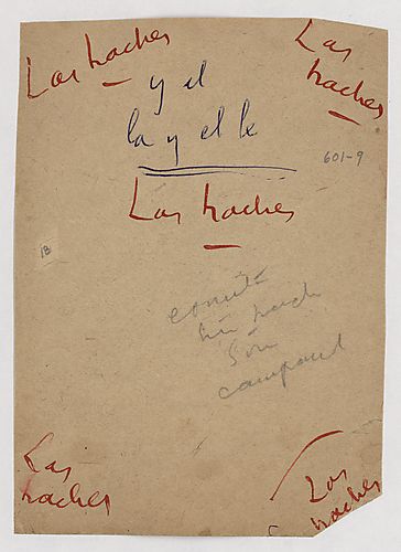 "Las haches y el la y el le"