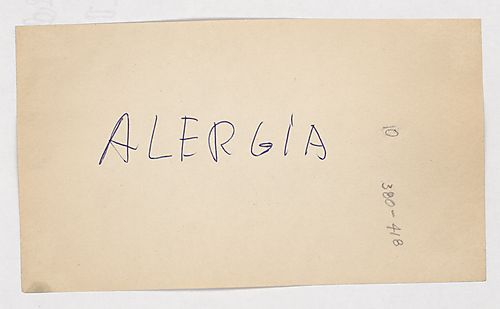 "Alergía"