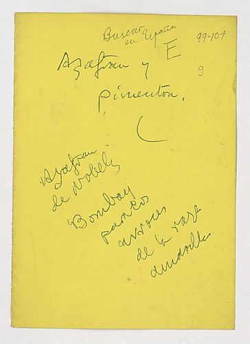 "Azafrán y pimientón"