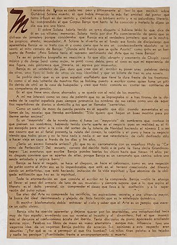 Unidentified Title ("Baroja"), Clipping