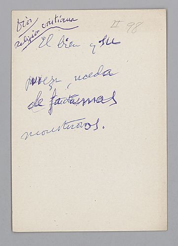"Dios": Various Notes