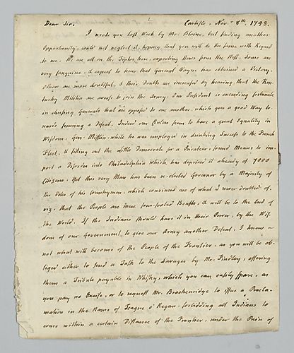 Charles Nisbet to Alexander Addison