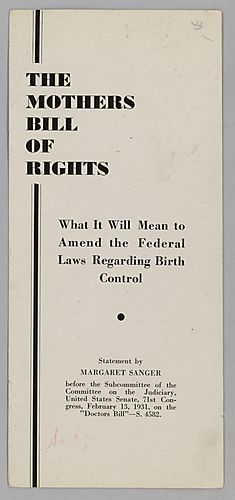 The Mothers Bill of Rights Pamphlet