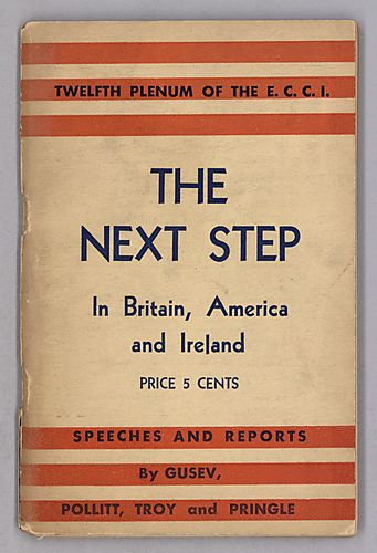 The Next Step In Britain, America and Ireland, Speeches and Reports By Gusev, Pollitt, Troy and Pringle