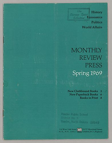 "Monthly Review Press", Spring 1969