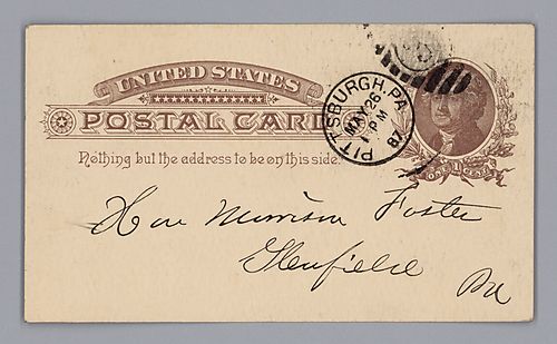 Postcard from G. Seebird to Morrison Foster