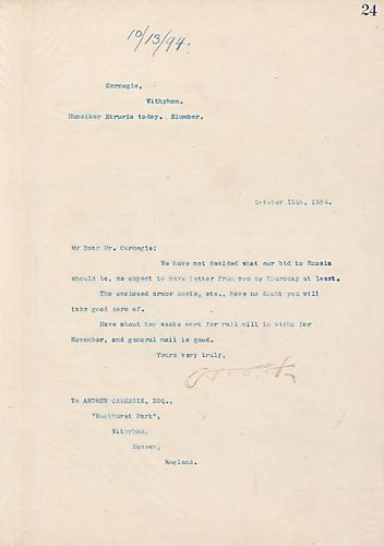 Frick writes that [Millard] Hunsiker visited today