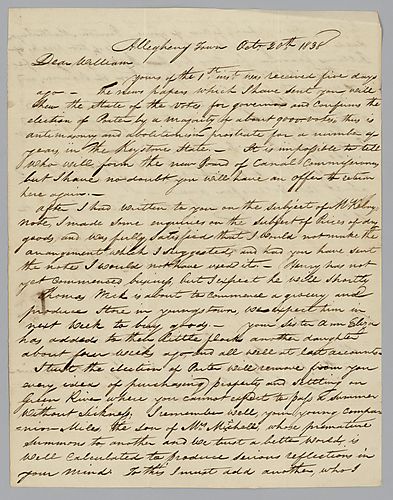 From William B. Foster to William Foster, Jr.