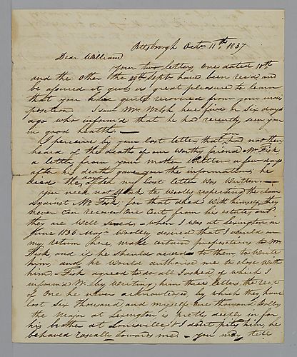 From William B. Foster to William Foster, Jr.