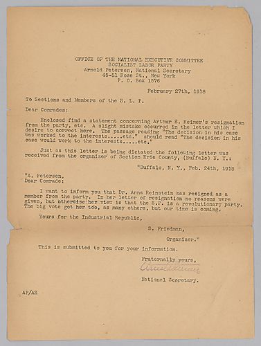 Three Letters to Sections and Members of the S.L.P.