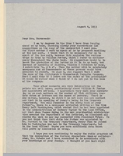 From John Tasker Howard to Evelyn Foster Morneweck