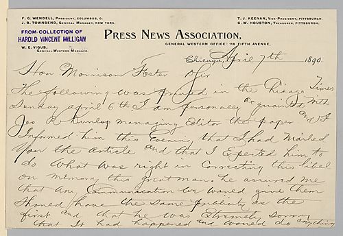 From Walter Welsh to Morrison Foster