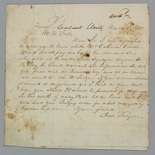 Letter from John Kilgore to William Foster regarding Kritzer back pay