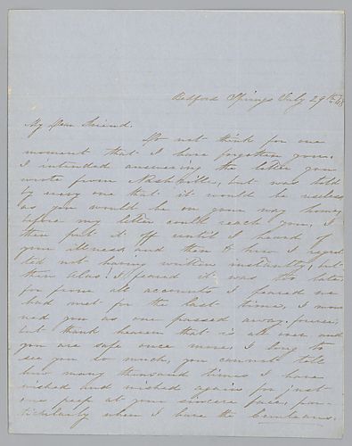 Letter from Mary Anderson to Morrison Foster