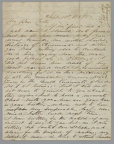 Letter from S. Bateman to Morrison Foster
