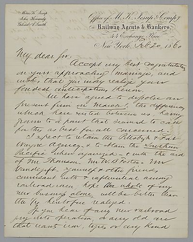 Letter from Gilead Smith to Morrison Foster
