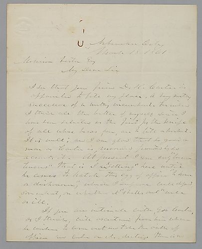 Letter from Gov. Samuel Black to Morrison Foster