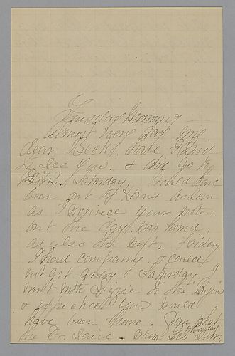 Letter from Mary Drummston to Morrison Foster