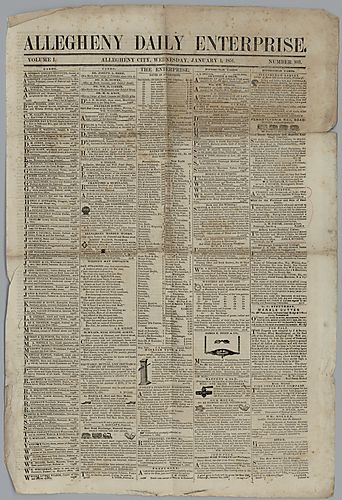 Newspaper: Allegheny Daily Enterprise