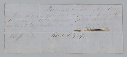 Promissory note to pay W.W. Wilson from Morrison Foster