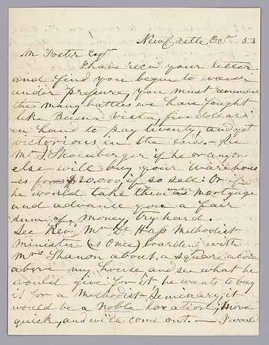 Letter from P. McCormick to Morrison Foster