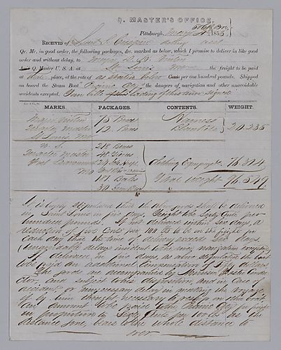 Quartermaster's Office -- Pittsburgh