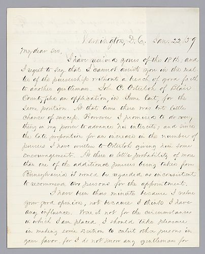 Letter from A.B. McCalmont to Morrison Foster