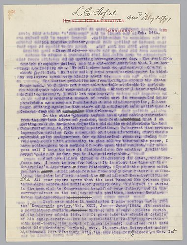 Letter from L.E. Stofiel to Morrison Foster