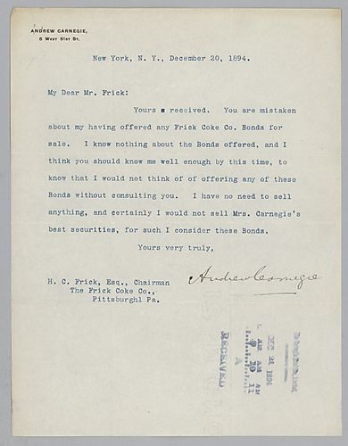 Frick writes on his continuing intention to retire, though he concedes to stay on to train his successor