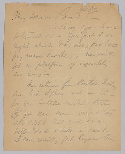 Carnegie writes on traveling to Boston and on purchasing coke properties