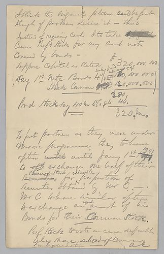 Carnegie writes on the company's financial structure in shares, stocks, and bonds