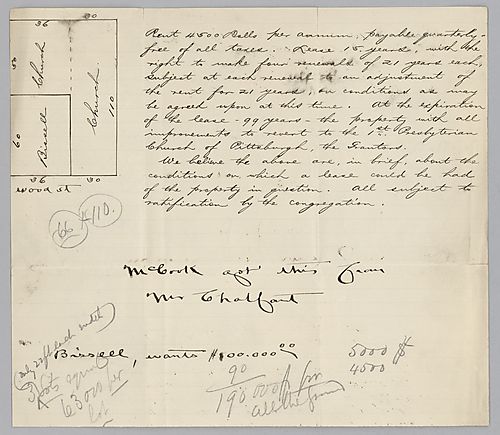 A description of land to be leased in Pittsburgh