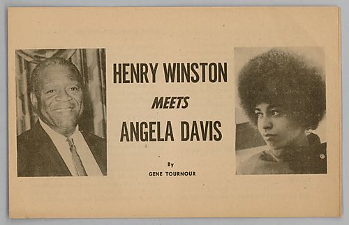 "Henry Winston Meets Angela Davis", by Gene Tournour