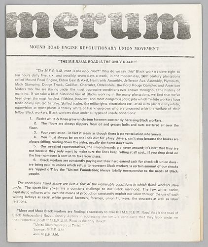 Me Rum Pamphlet