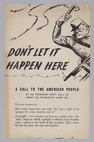 "Don't Let it Happen Here", A Call to the American People