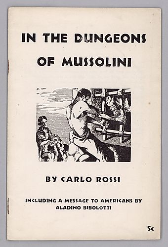 "In the Dungeons of Mussolini", By Carlo Rossi
