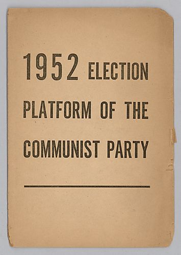 "1952 Election Platform of the Communist Party"