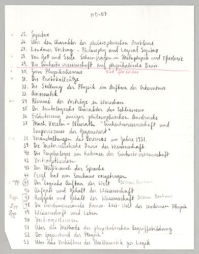 Lectures in Europe (Items 30-42)