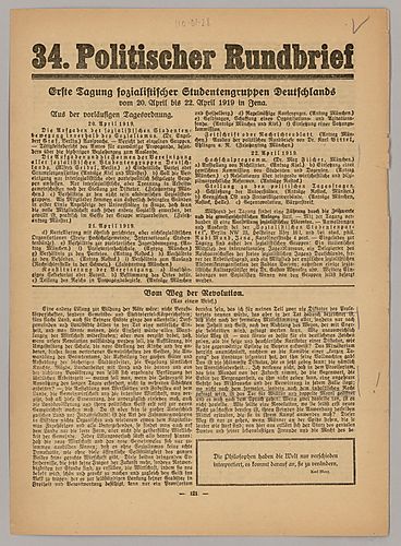Politische Rundbriefe 34-55 (Items 28-46)
