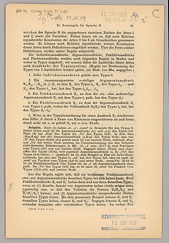 Einführung in die symbolische Logik: Corrected Page-Proofs (Item 2b)