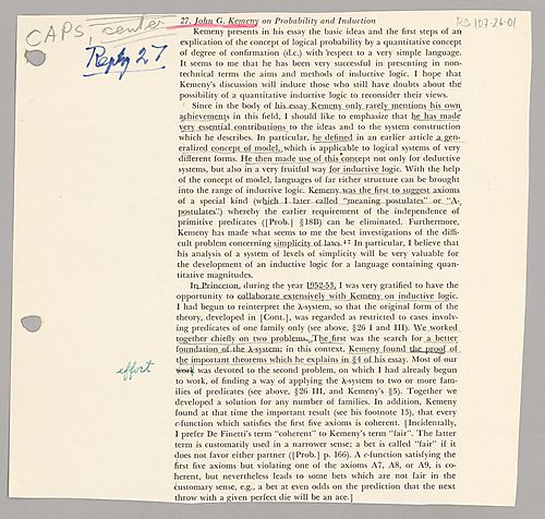 Replies 27-31 for Schilpp-Volume