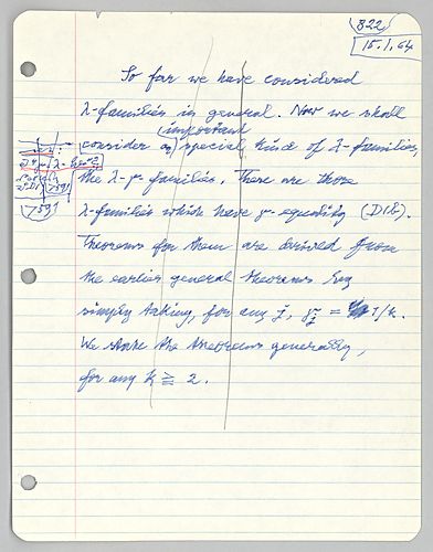 An Axiom System of Inductive Logic, Chapter 18: The Lambda-Families (Item 1b)