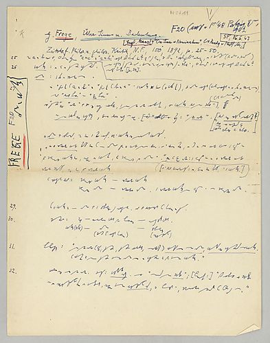 Frege: "Über Sinn und Bedeutung"